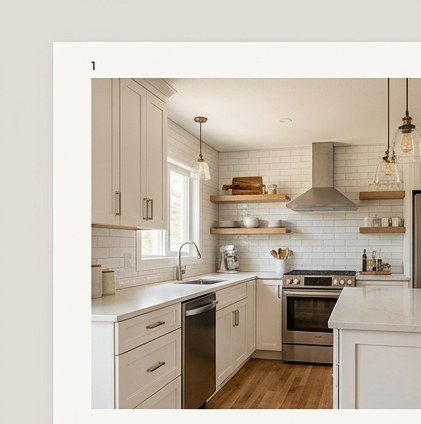 Development placeholder: finished modern kitchen